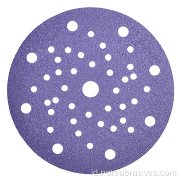 6 inci paper ungu paper pengamplasan cakram abrasif
